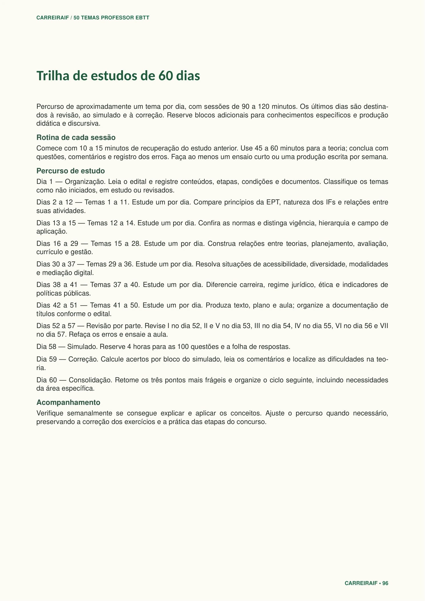 Página 96 da obra: Trilha de 60 dias