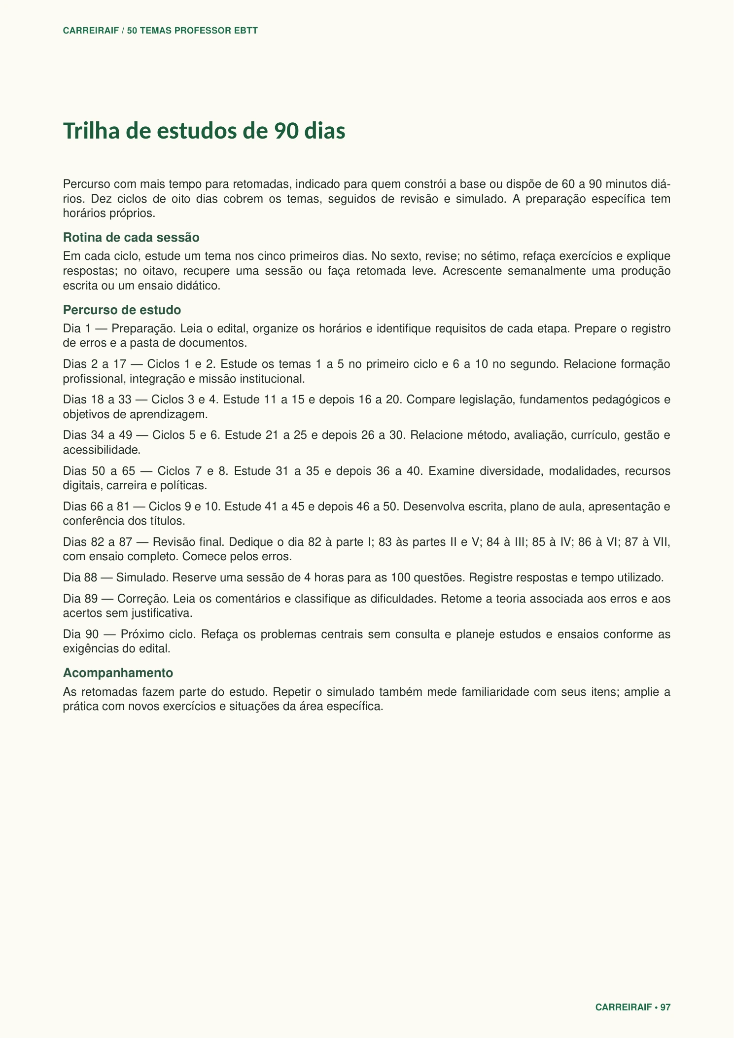 Página 97 da obra: Trilha de 90 dias